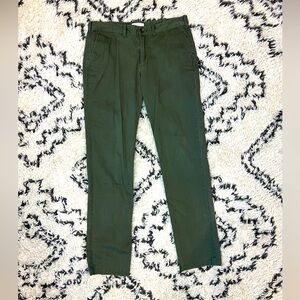 Express Pants Mens 34x34 Chino Skinny Fit Hayden Cotton Stretch Khakis Green